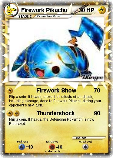 Pokemon Firework Pikachu