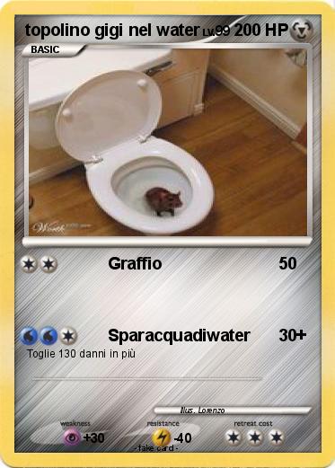 Pokemon topolino gigi nel water