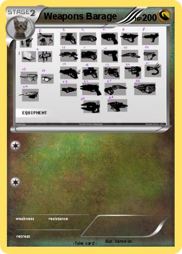 Pokemon Weapons Barage