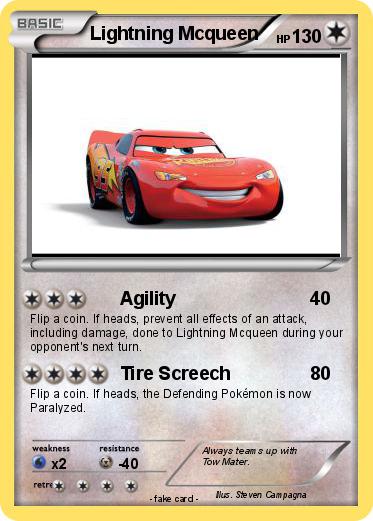 Pokemon Lightning Mcqueen