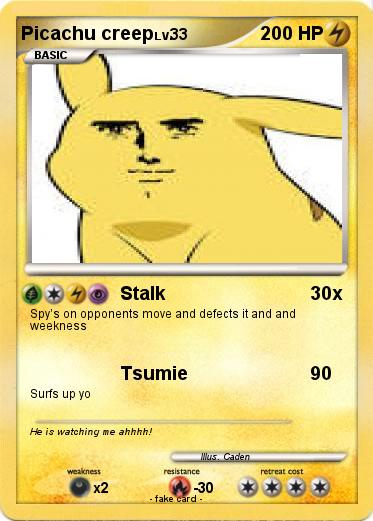 Pokemon Picachu creep