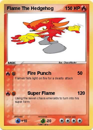 Pokemon Flame The Hedgehog
