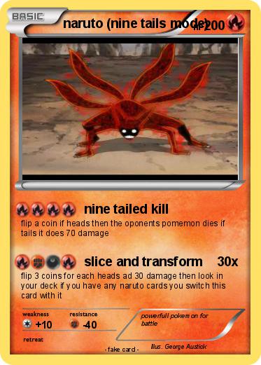 Pokemon naruto (nine tails mode)