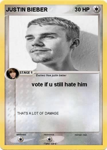 Pokemon JUSTIN BIEBER