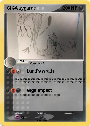 Pokemon GIGA zygarde