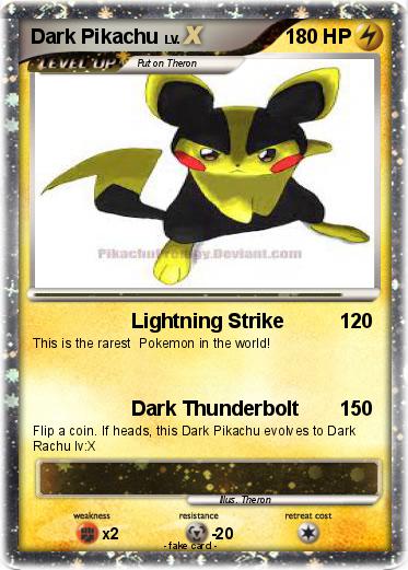Pokemon Dark Pikachu
