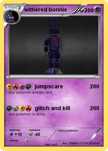 Pokemon withered bonnie
