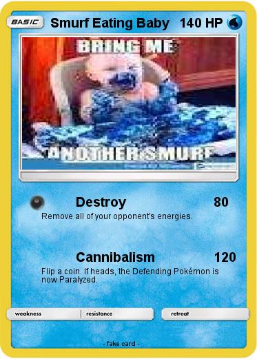 Pokemon Smurf Eating Baby
