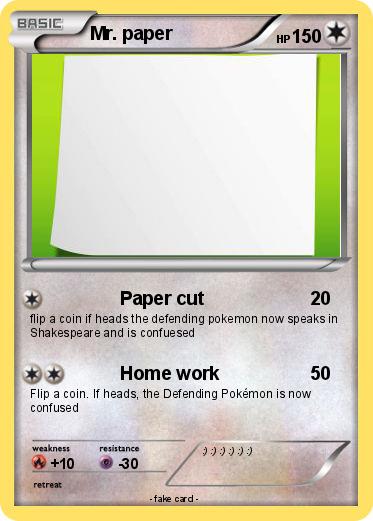Pokemon Mr. paper