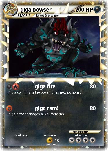 Pokemon giga bowser