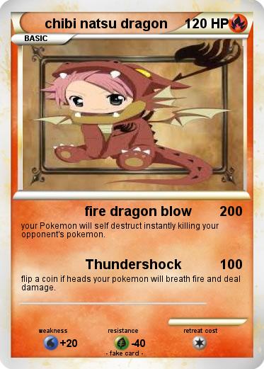 Pokemon chibi natsu dragon