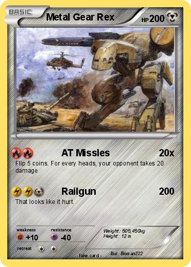 Pokemon Metal Gear Rex