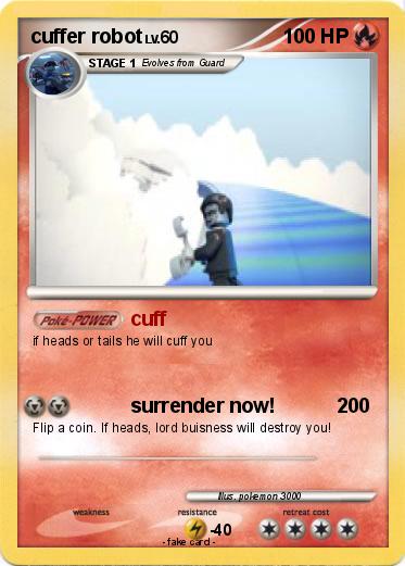 Pokemon cuffer robot