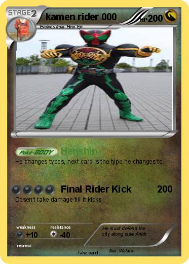 Pokemon kamen rider 000