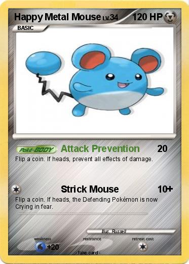 Pokemon Happy Metal Mouse