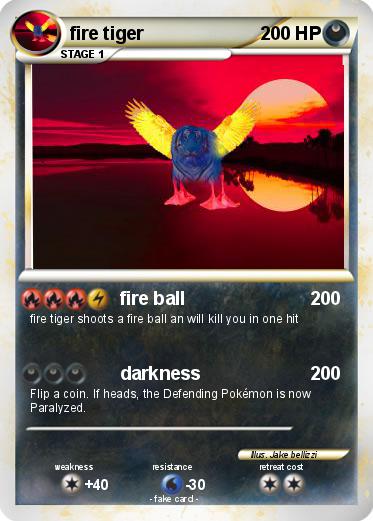 Pokemon fire tiger