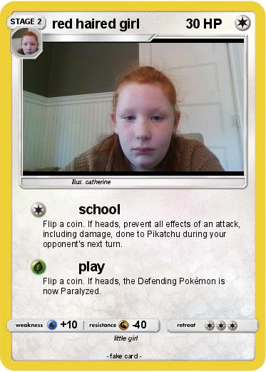 Pokemon red haired girl