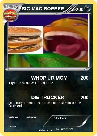 Pokemon BIG MAC BOPPER