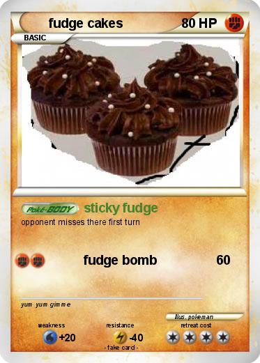 Pokemon fudge cakes