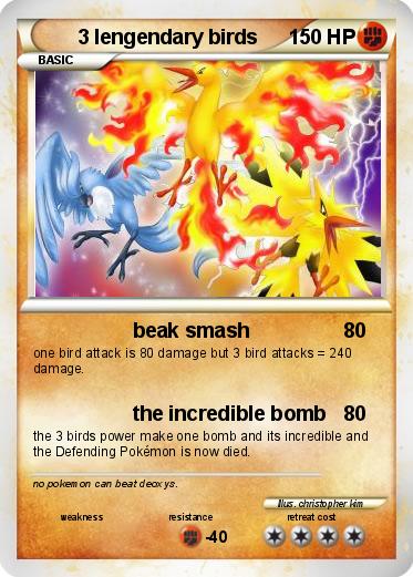 Pokemon 3 lengendary birds