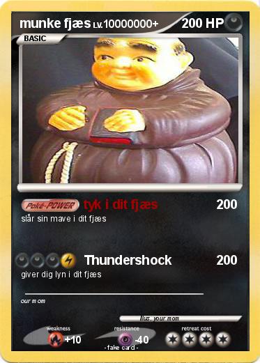 Pokemon munke fjæs