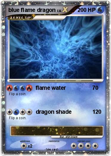 Pokemon blue flame dragon