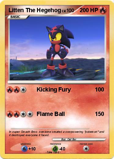 Pokemon Litten The Hegehog