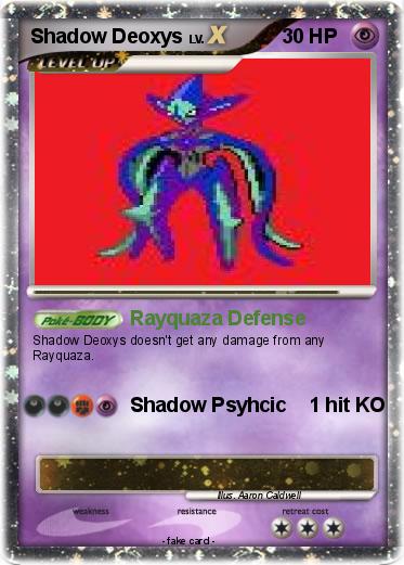 Pokemon Shadow Deoxys