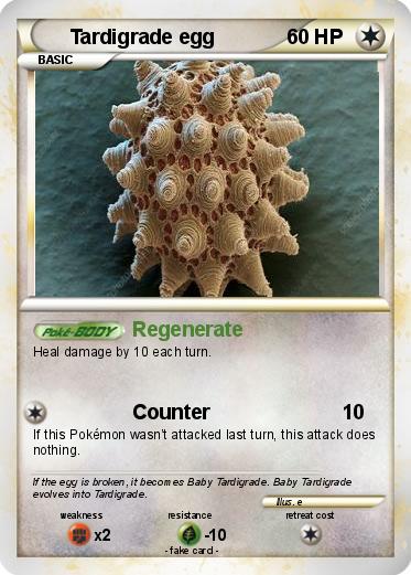 Pokemon Tardigrade egg