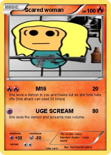 Pokemon Scared woman