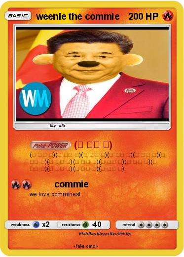 Pokemon weenie the commie