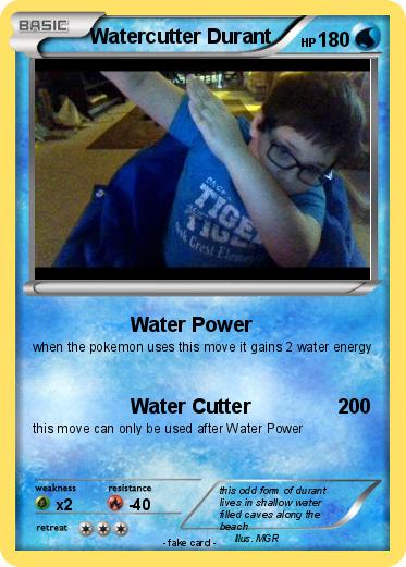 Pokemon Watercutter Durant