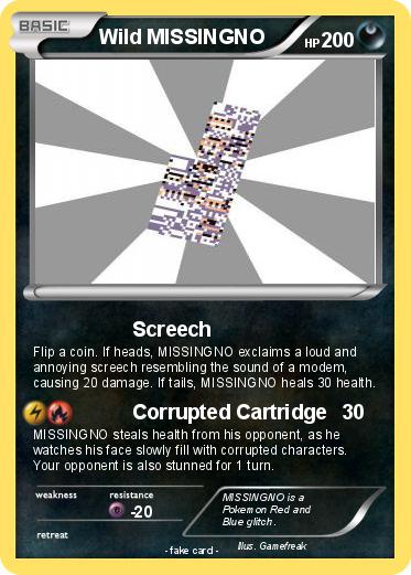 Pokemon Wild MISSINGNO