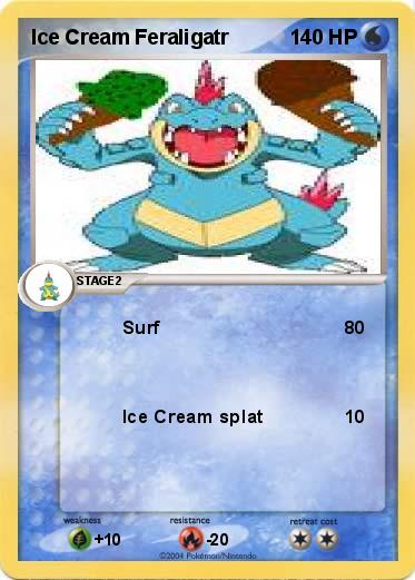Pokemon Ice Cream Feraligatr