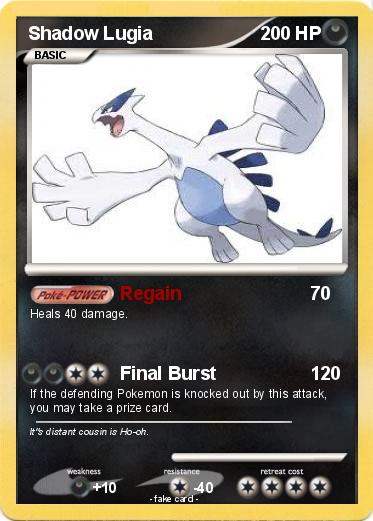 Pokemon Shadow Lugia