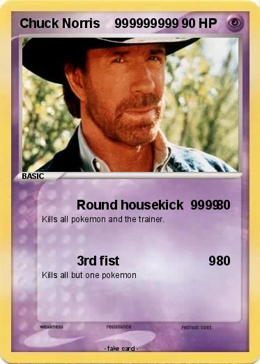Pokemon Chuck Norris    999999999