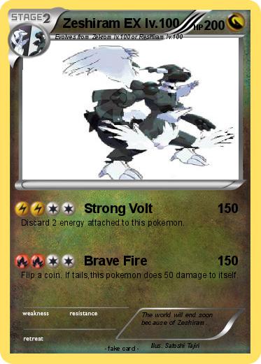 Pokemon Zeshiram EX lv.100