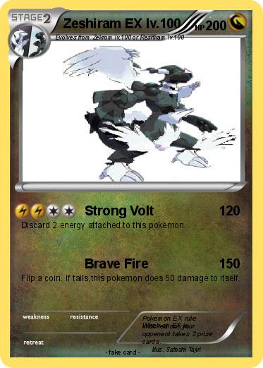 Pokemon Zeshiram EX lv.100