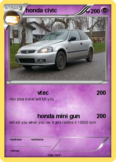Pokemon honda civic