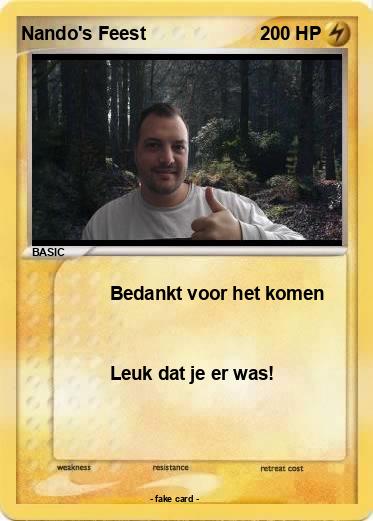 Pokemon Nando's Feest