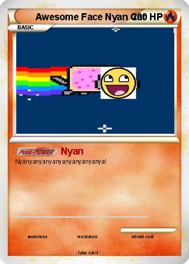 Pokemon Awesome Face Nyan Cat