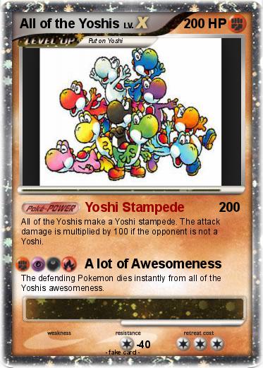 Pokemon All of the Yoshis