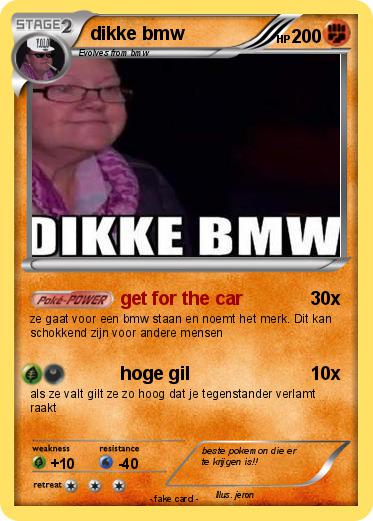 Pokemon dikke bmw