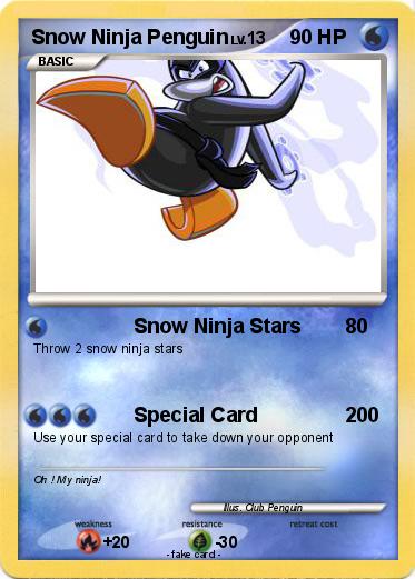 Pokemon Snow Ninja Penguin