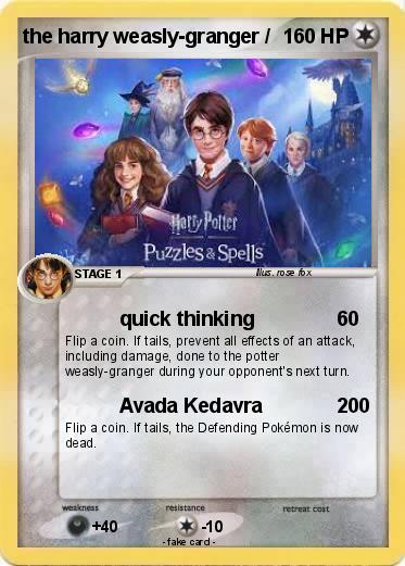 Pokemon the harry weasly-granger /