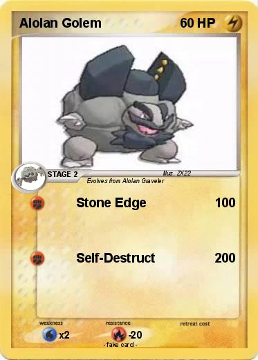 Pokemon Alolan Golem