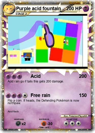 Pokemon Purple acid fountain
