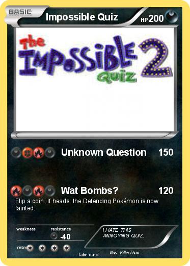 Pokemon Impossible Quiz