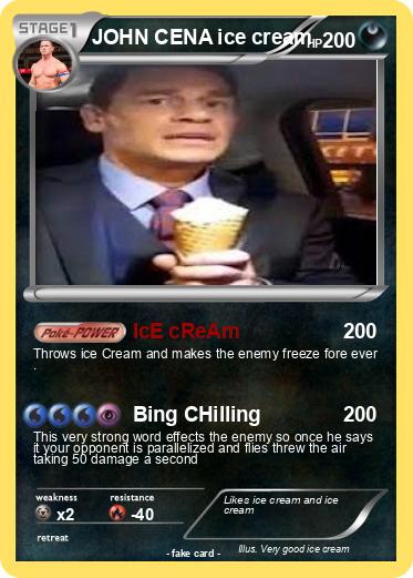 Pokemon JOHN CENA ice cream