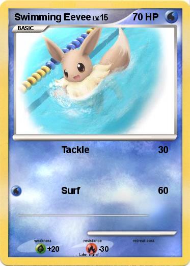 Pokemon Swimming Eevee